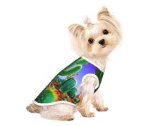 Cactus Desert Print Dog Shirt Summer Lightweight Pet T Shirts Soft Breathable Stretchy Cats Dogs Tee Shirt
