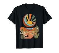Cactus Desert Sun Boho Western Wild West Aesthetic Graphic T-Shirt