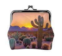 Cactus Desert Sunsets Small Makeup Bag for Purse, Mini Portable Cosmetic Bags, for Gym and Daily Use