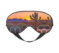 Cactus Desert Sunsets Super Soft and Comfortable Eyeshade with Adjustable Strap Zero Eye Pressure Eye Cover