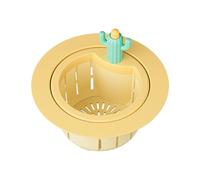 Cactus Design Sink Strainer, Creative Design Cute Cactus Pressure Drain, Practical Waste Collector for Kitchen Sink | Home, Dorm, Office, Apartment and Bathroom