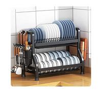 Cactus Dish Rack with Cutlery Holder - Kitchen Counter Multifunctal Dish Drainer & Drain Board Easy-to-Use Design for All Dish pes