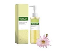 Cactus Exfoliating Cleansing Oil, Gentle Pore Refining Makeup Remover with Cactus Extract & Fruit Peel Particles, Lightweight for Double Cleansing, Daily Gentle Face Wash, Korean Skincare (1Pc)