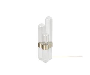 Cactus floor lamp big Transparent Brass with fixed LED 1600lm Pulpo - 8200TBR