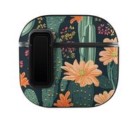 Cactus Floral Plants Trendy Bluetooth Earbuds Protector Printed Wireless Earbud Case Covers Compatible with Airpods 4