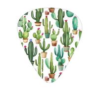 Cactus Flower Print 12 Pieces Guitar Picks For Guitars And Ukulele, Unique Guitar Present