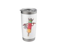 Cactus Ice as Warrior on a Stick with Axe Stainless Steel Insulated Tumbler