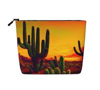 Cactus in Desert Versatile Travel Toiletry Bag Makeup Bag, Perfect for Daily Use and Business Trips