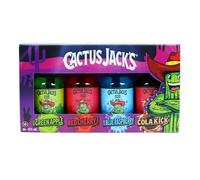 Cactus Jack’s Sour Schnapps Gift Set 4 x 5cl - Ready-to-Serve Sour Schnapps Cocktails 15% ABV - Miniature Bottles for Tasting, Gifts, Parties and Hampers by Blue Tree Gifts