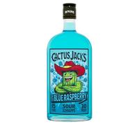 Cactus Jack's Electric Blue Raspberry, raspberry flavour sweet and sour schnapps liqueur made for shots, mixed alcoholic drinks and cocktails 700ml 15% ABV. PACKAGING MAY VARY.