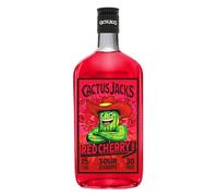 Cactus Jack's Red Cherry Rebel, cherry flavoursweet and sour schnapps liqueur made for shots, mixed alcoholic drinks and cocktails 700ml 15% ABV
