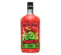 Cactus Jack's Twisted Strawberry and Lime flavoured sour schnapps, made for shots, mixed alcoholic drinks and cocktails, 700ml, 15% ABV