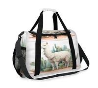 Cactus Llama Alpaca Travel Duffel Bag for Girls Boys Women Men Weekend Overnight Bag Shoulder Tote Luggage Handbag for Travel Sports Gym