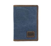 Cactus Mala Canvas/Leather Passport Holder with RFID Protection 216_81 Denim