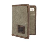 Cactus Mala Collection Compact Canvas Wallet with RFID Protection 633_81 Khaki