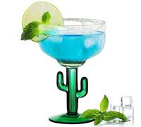 Cactus Margarita Glasses,Durable Cactus Cocktail,Lead-Free Cactus Glassware,Unique Plant Themed Frozen Cocktail Glasses,Wine Tasting Glasses for Holiday Party Dinner Festival Wedding