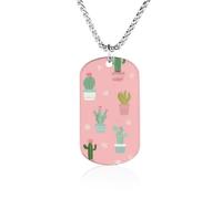 Cactus Pattern Novelty Pendants Necklaces