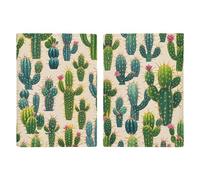 Cactus Pattern Passport Holder for Travel PU Leather Passport Wallet Cover Organize Your Passports & Cards