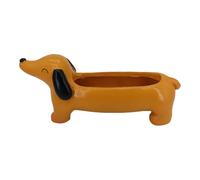 Cactus Planter - Dog Planters for Indoor Plants - Cartoon Animal Bonsai Plant Pot, Resin Garden Decorations, Dachshund Succulent Planter for Decor