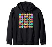 Cactus pop like art groovy 80s colorful succulents Zip Hoodie