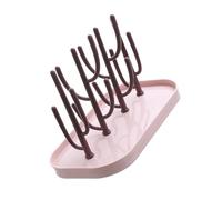 Cactus Shape Baby Bottle Holder Nordic Style Space Saving Kids Infants Water Drying Rack Bottles Large Capacity Dryer Pink