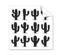 Cactus Silhouette Plant Succulents Pattern Glasses Cloth Cleaning Cloth Phone Screen Cleaner 5pcs Gift