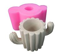 Cactus Succulent Flowerpot Mold 3D Soap Mold Candle Epoxy Mold Handmade Candle Aroma Wax Soap Mold Decoration