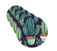 Cactus Succulent plant Car Air Freshener Cards for Women Men 4 Pack Cute Car Accessories Long Lasting Scent Car Diffuser Hanging Auto Aromatherapy Tablets Car Fresheners Gifts