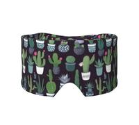 Cactus Succulent Plant Print Soft Eye and Ear Muffs for Adults Sleeping Protection Cover for Travel Nap Relief
