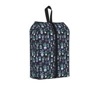 Cactus Succulent Plant Print Travel Shoe Storage Bag Unisex Organizer Pouch Lightweight Portable Vacation