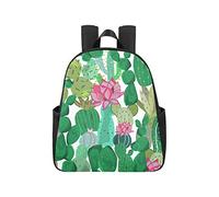 Cactus Succulent Tropical Flowers Teacher Backpack 12.40x5.12x14.17inch Work Backpack Multipurpose Casual Bookbags Business Travel School,Office