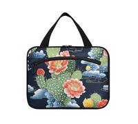 Cactus Summer Black Green Hanging Bags for Women Traveling with Hook, Designer Essentials Toiletry Bag Hanging for dad Cruises envase para Perfume de L