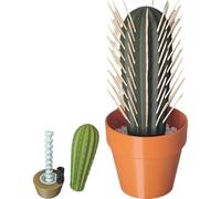 Cactus Toothpick Holder, Cactus Toothpick Dispenser, 3D Printed Cactus Shape Toothpick Holder Dispenser, Cactus Shaped Toothpicks Container Holders Gift for Home/Office/Desktop orange