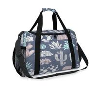 Cactus Travel Duffel Bag for Girls Boys Women Men Tropical Succulent Cactus Weekend Overnight Bag Shoulder Tote Luggage Handbag for Travel Sports Gym