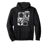 Cactus Vintage Collage Succulent Lover Gardener Pullover Hoodie