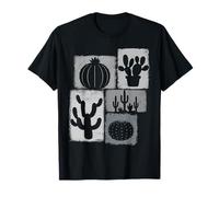 Cactus Vintage Collage Succulent Lover Gardener T-Shirt