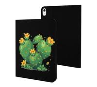 Cactus with Yellow Desert Flower Case Compatible for iPad 10代 (10.9in) Tablet Cases Stand Protective Cover with Sleep/Wake