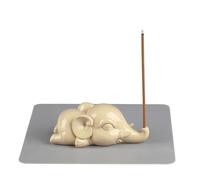 Cacukap Cute Elephant Incense Burner, Incense Holder for Sticks, Elephant Theme Incense Tray, Adorable Home Decoration, Unique Gifts Idea for Elephant Lover