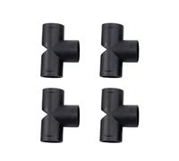 CACVGVMGTW 4PCS T - 42MM Connector 3 Outlets Piece Pipe Hose Connect Air Vent Diesel Parking Heater Ducting Fit For Car Truck Caravan Camper