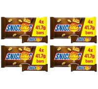 Cad Dairy Milk Bars Multipack Wispa, Caramel, Picnic, Boost, Flake, Fudge, Twirl, Starbar, Milk Chocolate Perfect for Sharing for Christmas & New Year (x4, Snicker Bar 4 Pack)