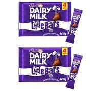 Cad Dairy Milk Bars Multipack Wispa, Caramel, Picnic, Boost, Flake, Fudge, Twirl, Starbar, Milk Chocolate Perfect for Sharing for Christmas & New Year (x2, LittleBar Bar 4 Pack)