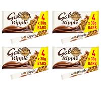 Cad Dairy Milk Bars Multipack Wispa, Caramel, Picnic, Boost, Flake, Fudge, Twirl, Starbar, Milk Chocolate Perfect for Sharing for Christmas & New Year (x4, Galaxy Ripple 4 Pack)