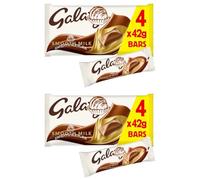Cad Dairy Milk Bars Multipack Wispa, Caramel, Picnic, Boost, Flake, Fudge, Twirl, Starbar, Milk Chocolate Perfect for Sharing for Christmas & New Year (x2, Galaxy Smooth Milk 4 Pack)