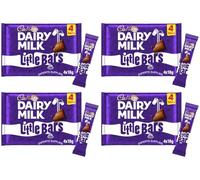 Cad Dairy Milk Bars Multipack Wispa, Caramel, Picnic, Boost, Flake, Fudge, Twirl, Starbar, Milk Chocolate Perfect for Sharing for Christmas & New Year (x4, LittleBar Bar 4 Pack)