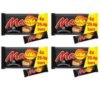 Cad Dairy Milk Bars Multipack Wispa, Caramel, Picnic, Boost, Flake, Fudge, Twirl, Starbar, Milk Chocolate Perfect for Sharing for Christmas & New Year (x4, Mars Bar 4 Pack)
