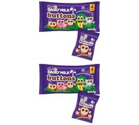 Cad Dairy Milk Bars Multipack Wispa, Caramel, Picnic, Boost, Flake, Fudge, Twirl, Starbar, Milk Chocolate Perfect for Sharing for Christmas & New Year (x2, Dairy MIlk Buttons 4 Pack)
