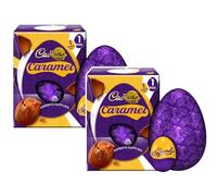 Cad Dairy Milk, Twirl, Crunchie, Wispa, Mini Eggs, Creme, Caramel, Buttons, Marvellous Creations, Chocolate Egg - Easter Gift for Kids, Easter Egg Hunts 2026 (Pack Of 2, Caramel Egg)