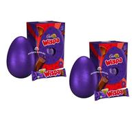 Cad Dairy Milk, Twirl, Crunchie, Wispa, Mini Eggs, Creme, Caramel, Buttons, Marvellous Creations, Chocolate Egg - Easter Gift for Kids, Easter Egg Hunts 2026 (Pack Of 2, Wispa Egg)