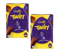 Cad Dairy Milk, Twirl, Crunchie, Wispa, Mini Eggs, Creme, Caramel, Buttons, Marvellous Creations, Chocolate Egg - Easter Gift for Kids, Easter Egg Hunts 2026 (Pack Of 2, Twirl Egg)