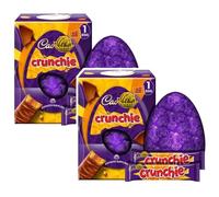 Cad Dairy Milk, Twirl, Crunchie, Wispa, Mini Eggs, Creme, Caramel, Buttons, Marvellous Creations, Chocolate Egg - Easter Gift for Kids, Easter Egg Hunts 2026 (Pack Of 2, Crunchie Egg)
